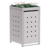 Anna Single Trash Can Storage, 120L, Light Gray Metallic