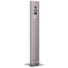 Intercom with stand including base plate Smart for Two Doorbird D1102V in stainless steel look