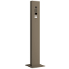 Intercom with Stand and Base Plate Smart for Two Doorbird D1102V in Beige Gray