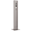Intercom with Stand + Base Plate for Two Doorbird D1102KV with Keypad Module Stainless Steel