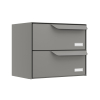 Amsterdam Two-Unit Mailbox in Gray