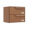 Amsterdam Two-Unit Mailbox in Rust Finish