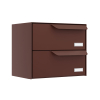 Amsterdam Two-Unit Mailbox System in Brown