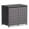 Wilhelm Double Trash Can Storage Unit 240L in Anthracite