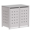 Wilhelm Double Bin Storage Unit 240L in Light Gray Metallic