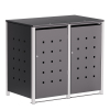 Wilhelm Double Trash Can Storage, 240L, Anthracite with Signal Gray Frame