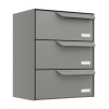 Amsterdam Mailbox System for Three in Gray