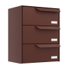 Amsterdam Mailbox System for Three in Brown