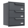 Eindhoven for Three Built-in Mailbox in Anthracite