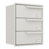 Eindhoven Three Mailbox, Built-in, White