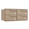 Eindhoven Four-Unit Built-In Mailbox in Beige