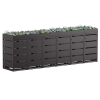 Egon Six-Bin Trash Can Storage Unit for 120 Liter Cans, Black