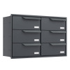 Eindhoven Mailbox for Six, Anthracite
