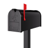 Black US Mailbox