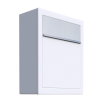 Mailbox Base White with Stainless Steel Door