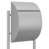 Jumbo Freestanding Mailbox, Metallic Gray