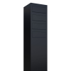 Monolith Mailbox System for Four, Black
