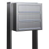 Cube for Three Stainless Steel Mailbox System