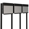 Manhattan Special White Mailbox for Three, Black