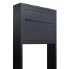Elegance Black Freestanding Mailbox