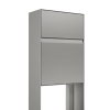 Leon Freestanding Mailbox, Metallic Gray