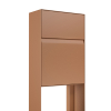 Leon Freestanding Mailbox in Rust Finish