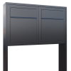 Base for Two Mailbox Unit, Anthracite