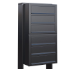 Cube Mailbox System for Six, Anthracite