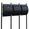 Sunshine for Three Black Mailbox Unit