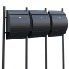 Sunshine for Three Anthracite Mailbox System