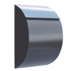 Jumbo Anthracite Mailbox with Stainless Steel Flap