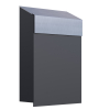 Mailbox Baby Box Anthracite with Stainless Steel Door