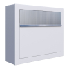 Elegance White Mailbox with Stainless Steel Door