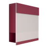 Manhattan Special White Red Mailbox with White Acrylic Plate