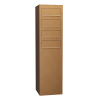 Matera Four-Unit Mailbox, Rust Finish | Rear Retrieval