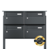 Armonia Four-Unit Mailbox in Anthracite
