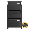 Vento Mailbox System for Three in Black