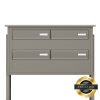 Sogno Four-Unit Mailbox in Gray
