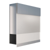 Manhattan Special White Stainless Steel Mailbox with White Acrylic Plate