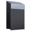 Mailbox Baby Box Black with Stainless Steel Door