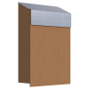 Mailbox Baby Box Rust with Stainless Steel Door
