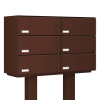 Copenhagen Mailbox System for Six Brown | V