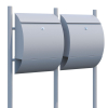 Sunshine for Two Mailbox System, Metallic Gray