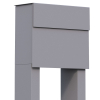 Freestanding Mailbox, Metallic Gray