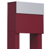 Molto Red Freestanding Mailbox with Stainless Steel Door