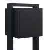 Freestanding Mailbox, Soprano Black