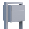 Freestanding Mailbox, Soprano, Metallic Gray