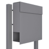 Manhattan Metallic Gray Mailbox Post