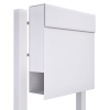 Manhattan White Freestanding Mailbox