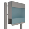 Freestanding Mailbox - Manhattan Special - Blue-Gray Metallic